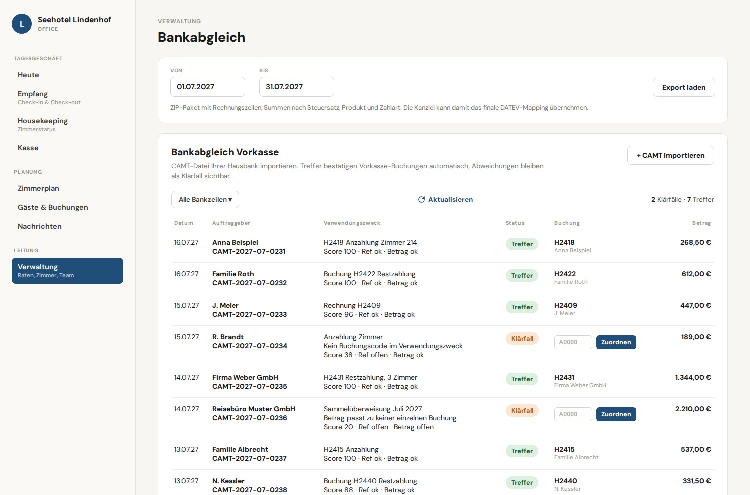 Bankabgleich
