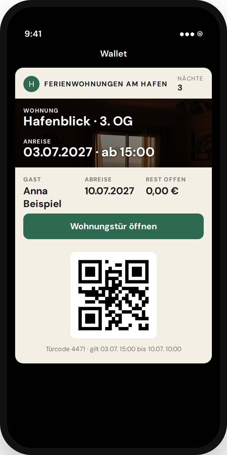Wohnungszugang als Karte in Apple Wallet
