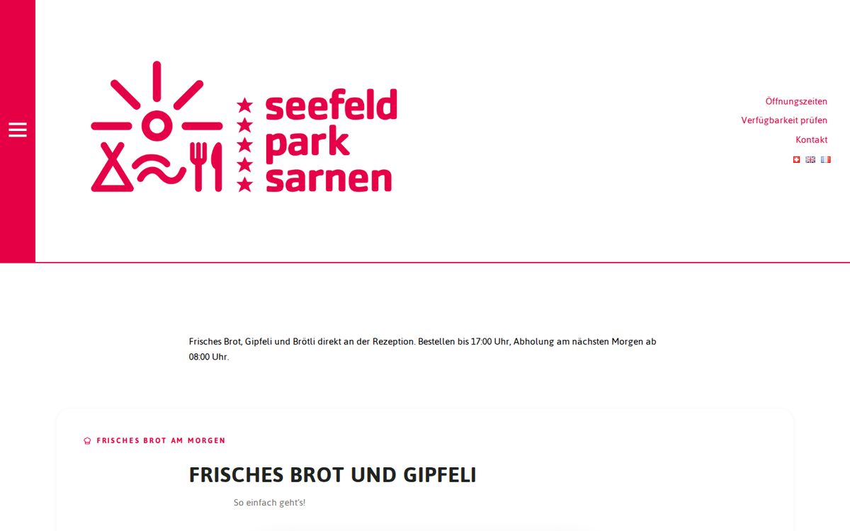 Brötli-Service im Seefeld Park Sarnen