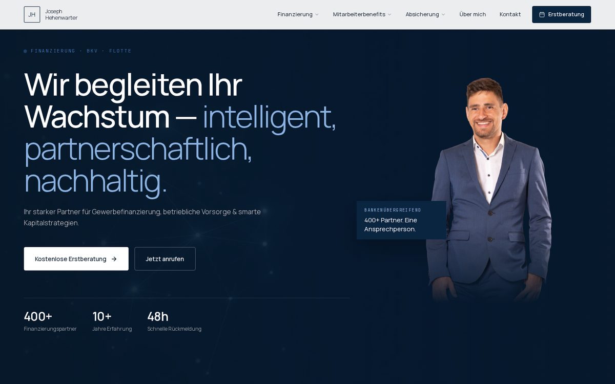 Website von Joseph Hehenwarter