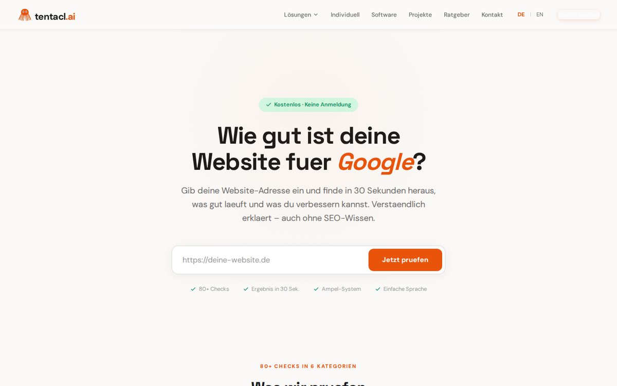SEO-Check Werkzeug